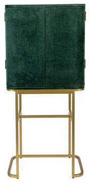 Design Barschrank „Ava Morgana“ Samt Grün 135 x 62 cm