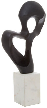 XL Design Skulptur "Mirano Knot“ mit massivem Marmorsockel 52 x 27 cm
