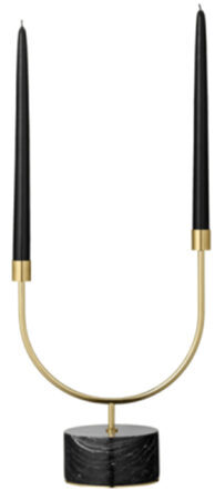Bodenkerzenhalter Grasil 82 cm - Black/Gold