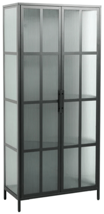 Design Glas Vitrine „Dura Steel“ 80 x 180 cm