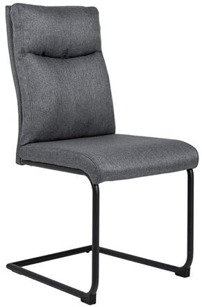 Freischwinger Stuhl „Comfort“ - Grau Stoff