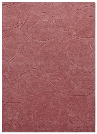 Designer Teppich „Magnolia“ Pink - handgetuftet, aus 100% Schurwolle