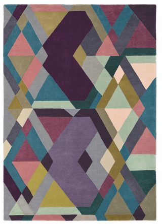 Designer Teppich „Mosaic“ - handgetuftet, aus 100% Schurwolle