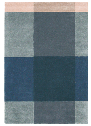 Designer Teppich „Plaid“ - handgetuftet, aus 100% Schurwolle