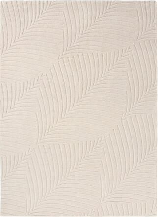 Designer Teppich „Folia“ Stone - handgetuftet, aus 100% reiner Schurwolle