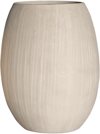 Grosser In-/Outdoor Blumentopf „Polystone Coated Plain Balloon“ Ø 52/ H 68 cm - Natural