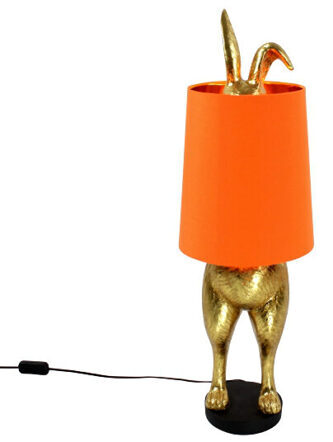 Design Tischlampe „Hiding Bunny“ Ø 24/ Höhe 74 cm - Orange/Gold