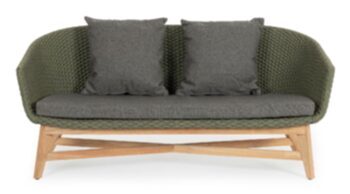 Luxuriöses Design Outdoor 2-Sitzer Sofa „Coachella“ - Grün