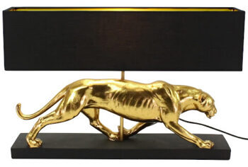 Design Tischlampe „Panther Baghiro“ Gold, 39 x 61 cm