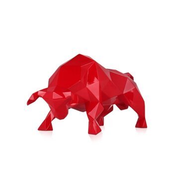 Design-Skulptur „Taurus“ 48 x 25 cm - Red