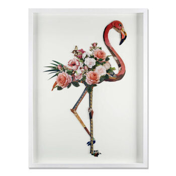 3D-Effekt Bild „Flamingo“ 100x75 cm