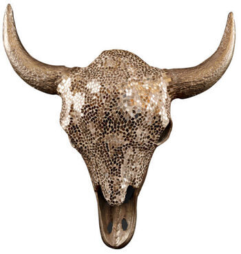 Handgefertigtes Wandobjekt „Matador“ 56 x 60 cm - Gold