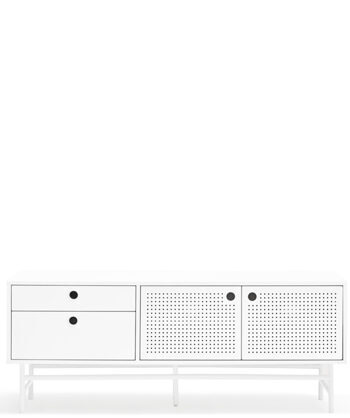 Design Lowboard „Punto“ White 140 x 52 cm