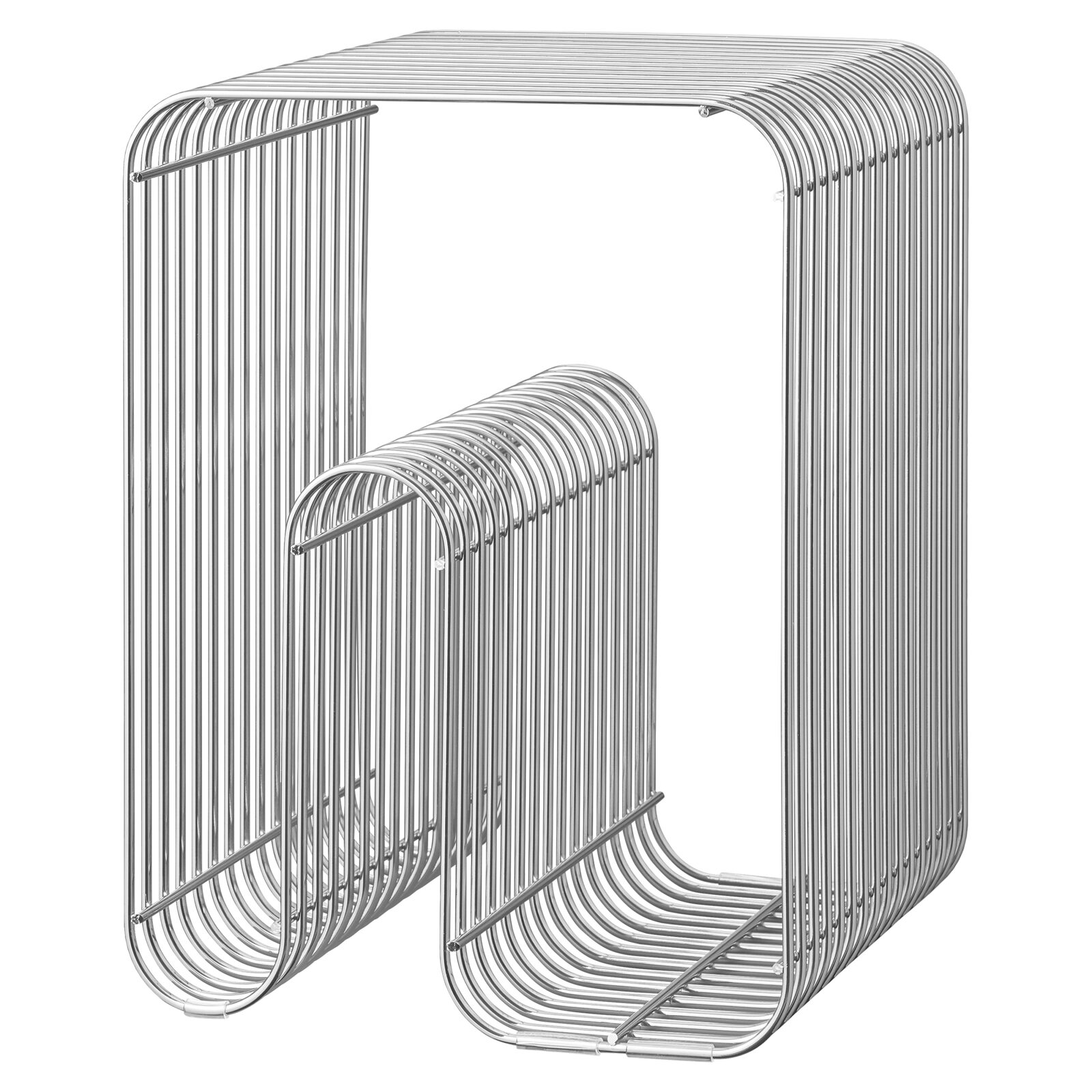 Multifunktionaler Hocker „Curva“ - Silver