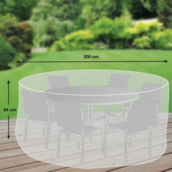 
Premium Schutzhülle „13“ für Sitzgruppe rund L, Ø 200 x 94 cm