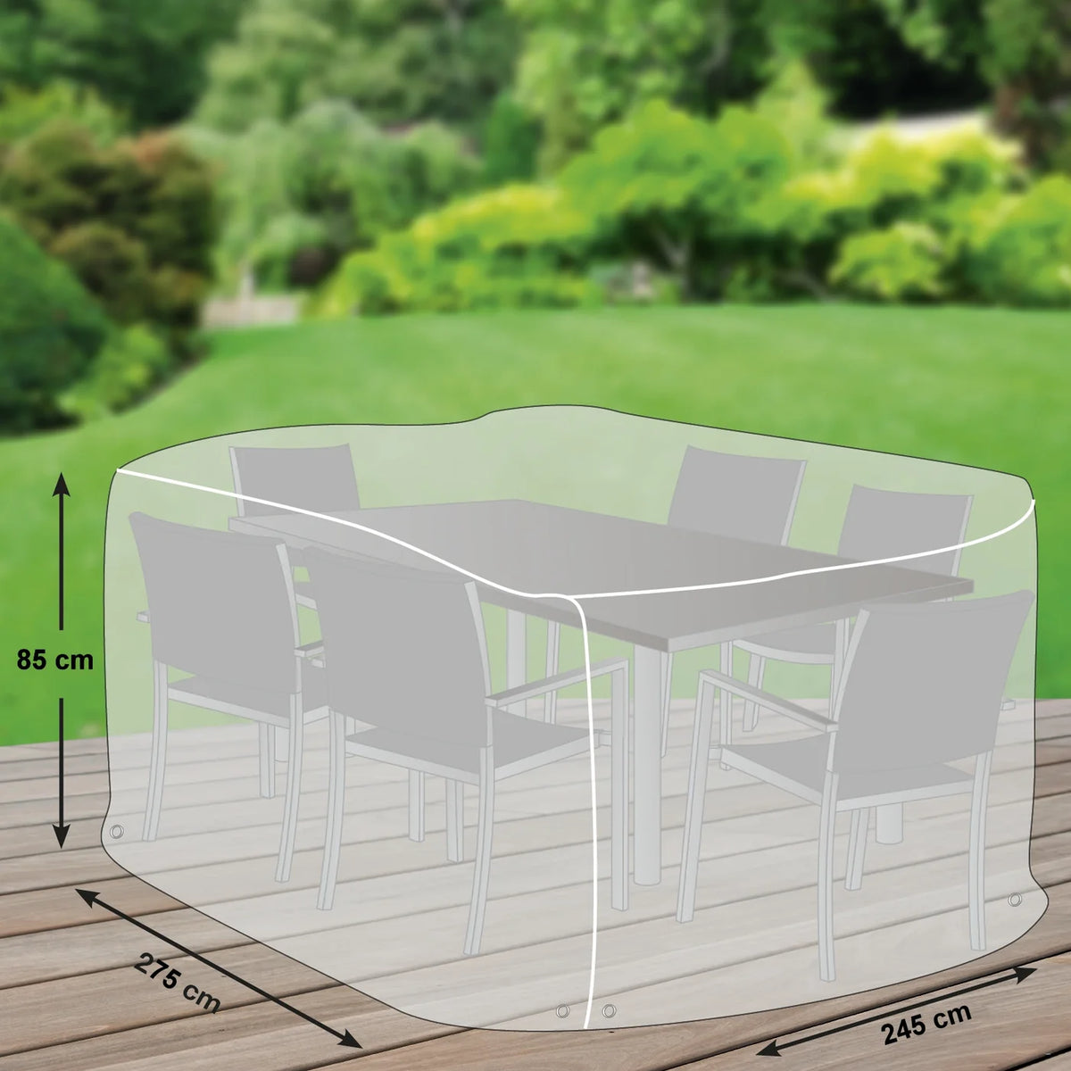 
Premium Schutzhülle „07“ für Sitzgruppe Rechteckig Spezial, 275 x 245 cm