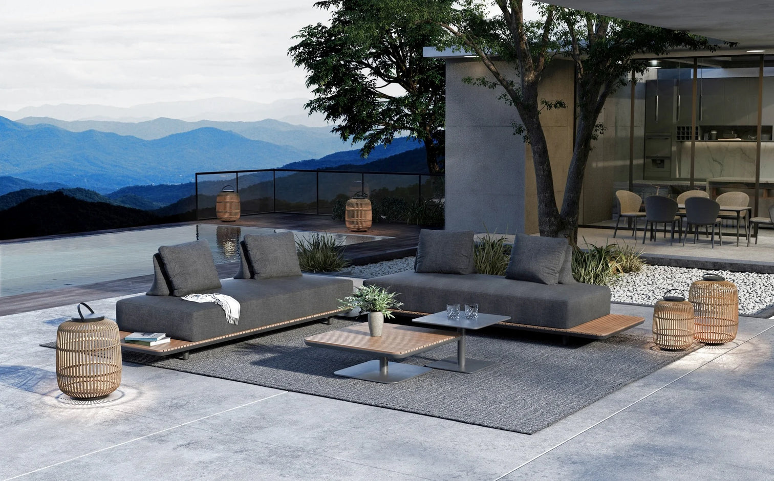 
Salon de jardin design 5 pièces « New Freedom »
