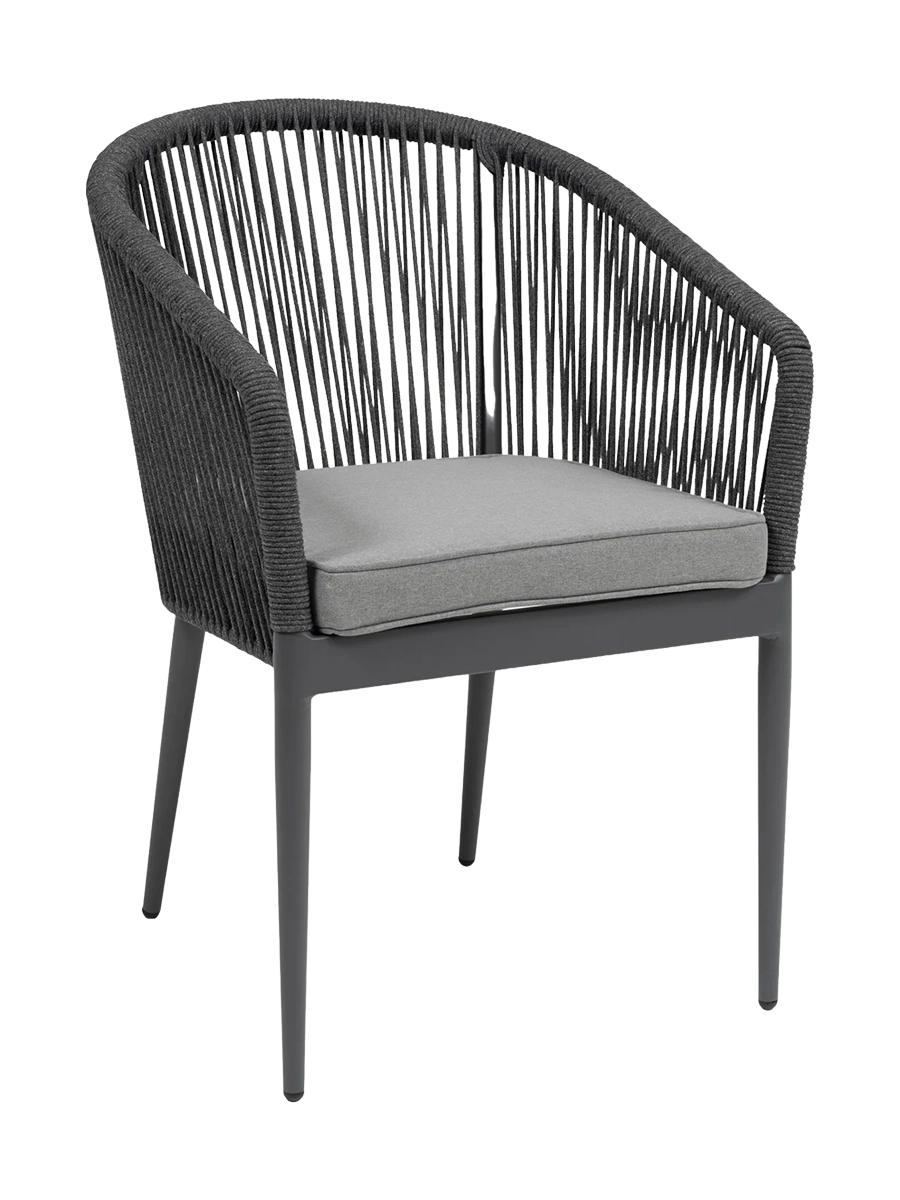 
High-quality, stackable garden chair "Amigo" - Grey