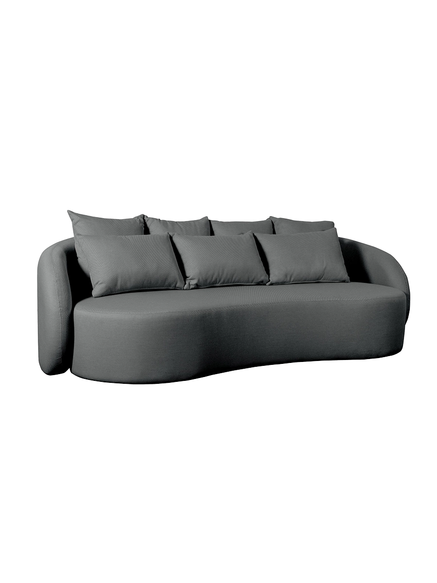 
Canapé lounge d'extérieur 3 places premium « Luna » - Anthracite