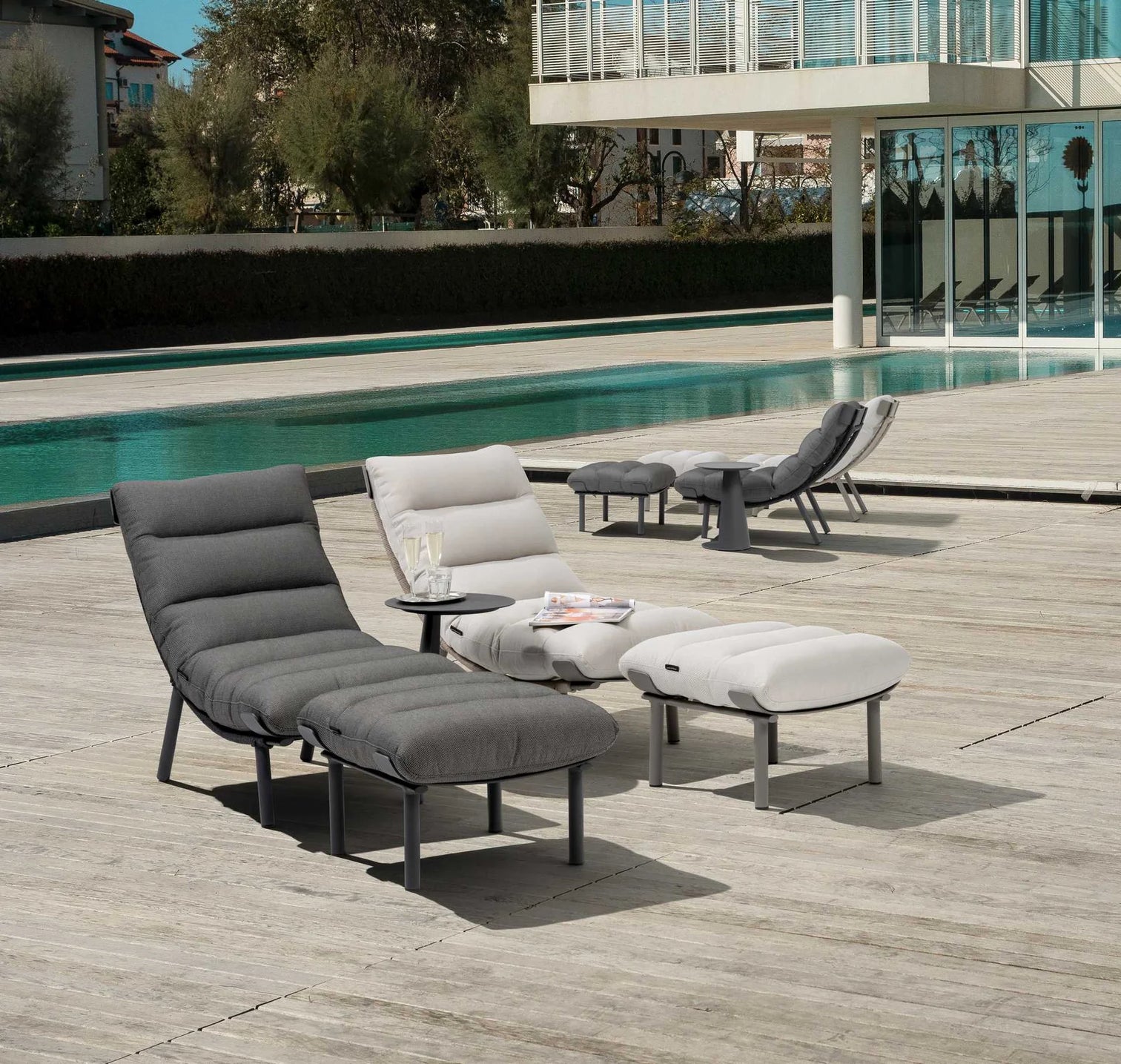 
Ensemble de relaxation d'extérieur premium « Barbados » - Beige