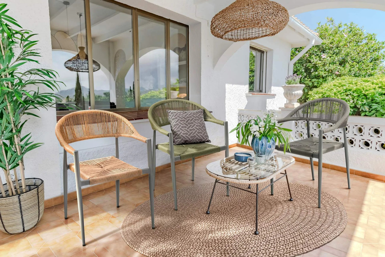 
High-quality garden armchair "Panama" - Natural