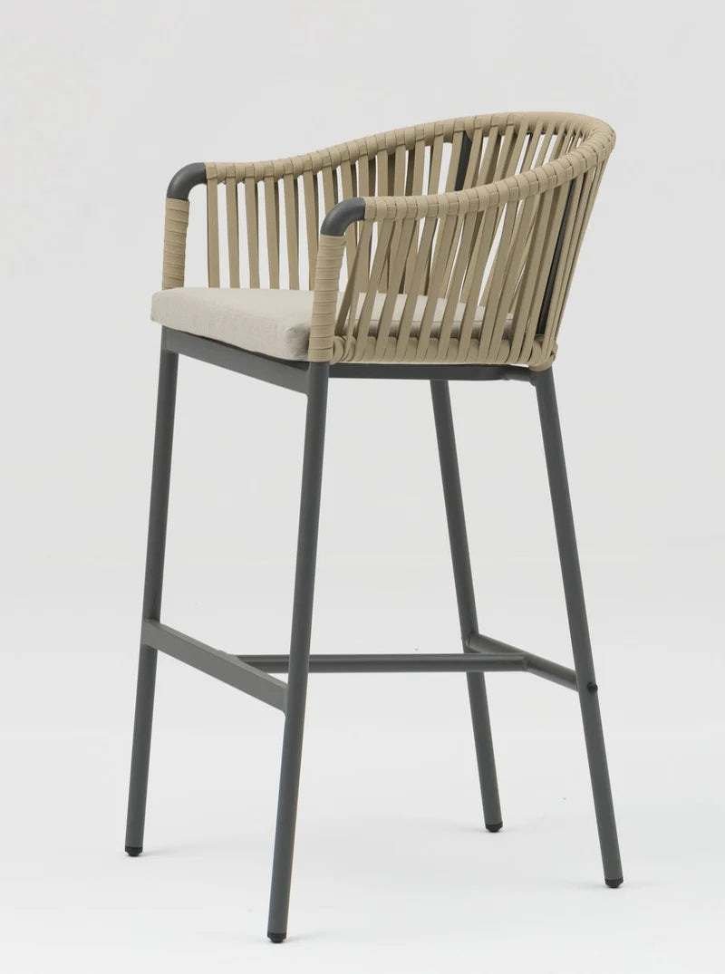 
Tabouret de bar d'extérieur haut de gamme « Jacky » - Miel
