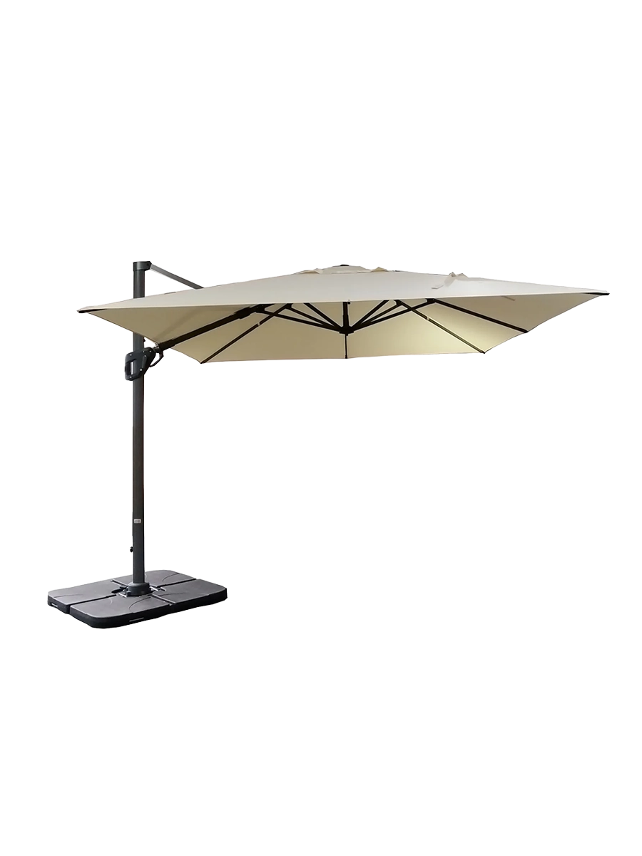 
Parasol déporté Premium 360° « Sun Star », 300 x 300 cm - Beige