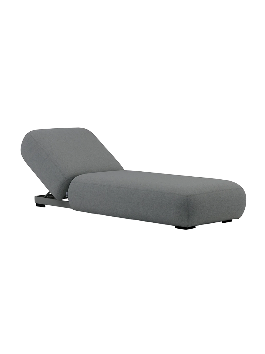 
Chaise longue de jardin extérieure haut de gamme « Olala » - Gris foncé