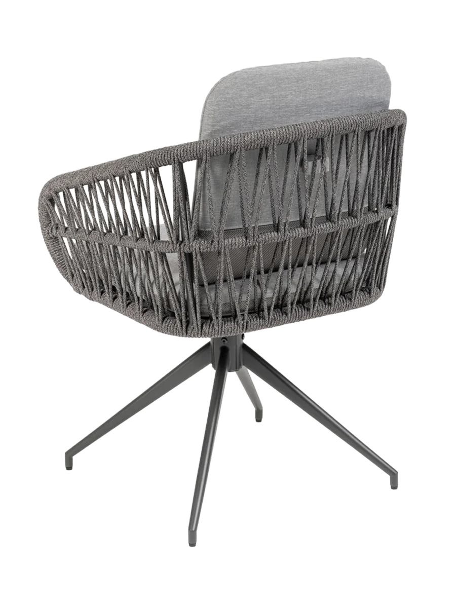 
High-quality, rotating garden chair "Sahara" - Grey