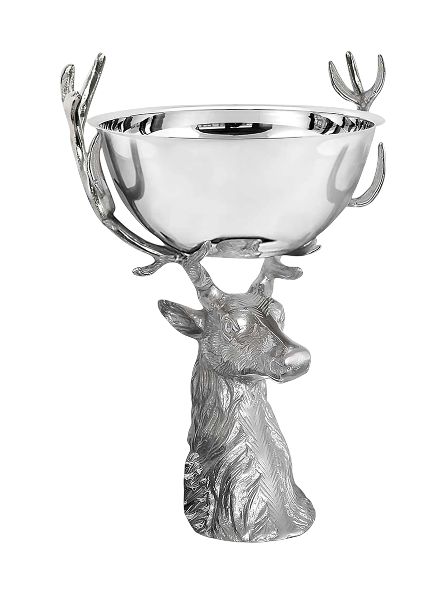 
Designer Bowl & Champagne Cooler "Richard" in nickel-plated stainless steel - Ø 32 x 45 cm