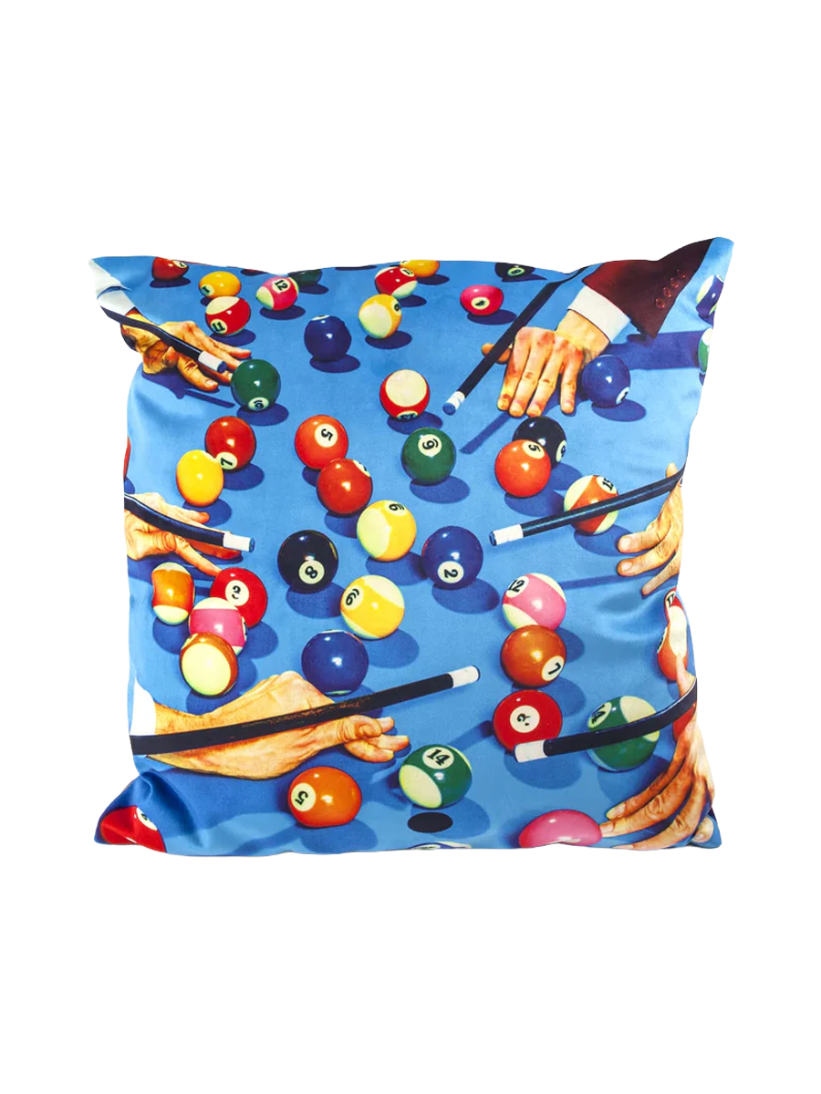 
Designer Cushion "Toiletpaper Snooker"
