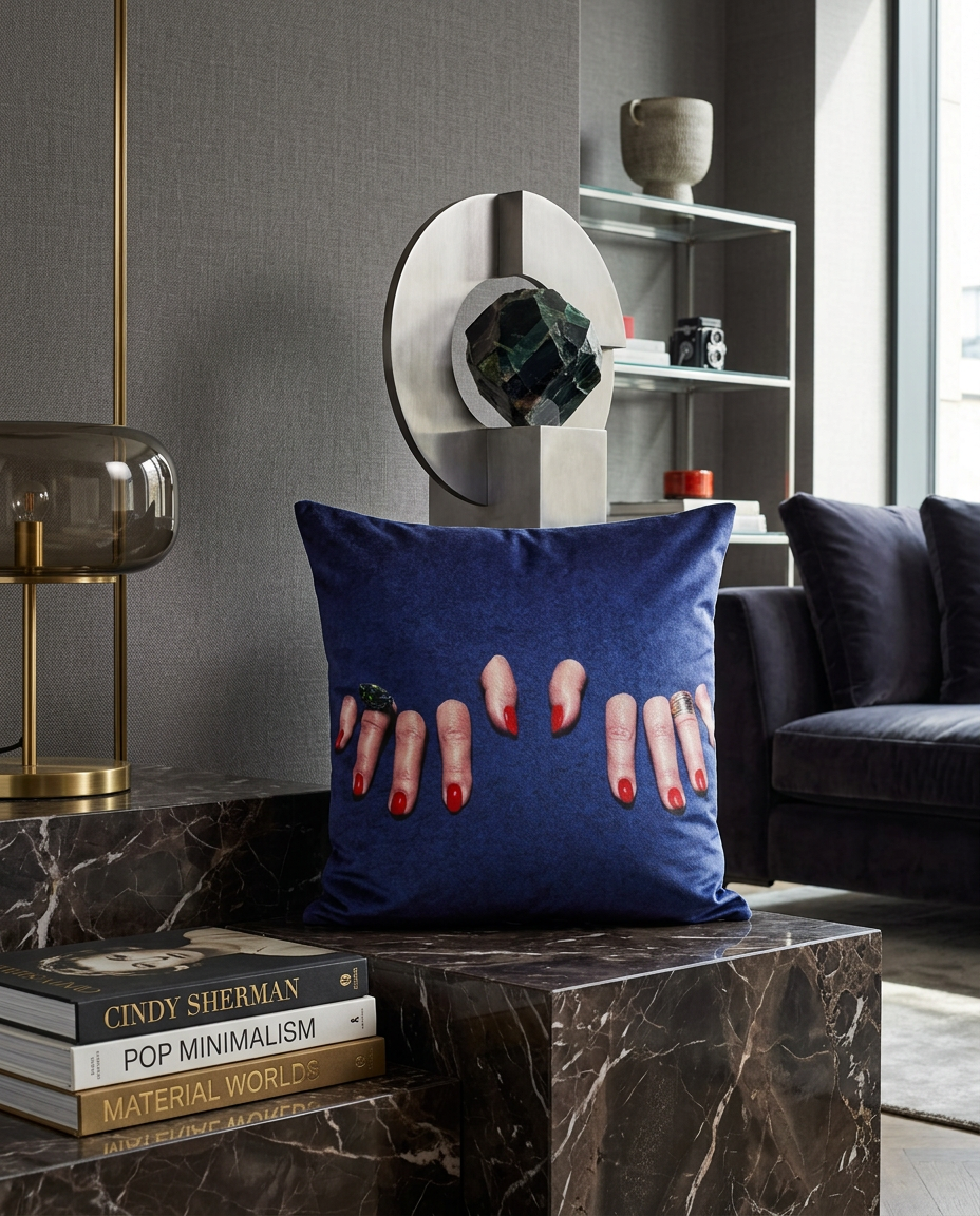 
"Toiletpaper Fingers" Designer Cushion