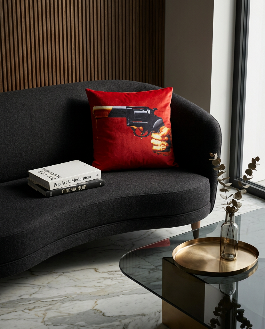 
Designer Cushion "Toiletpaper Revolver"