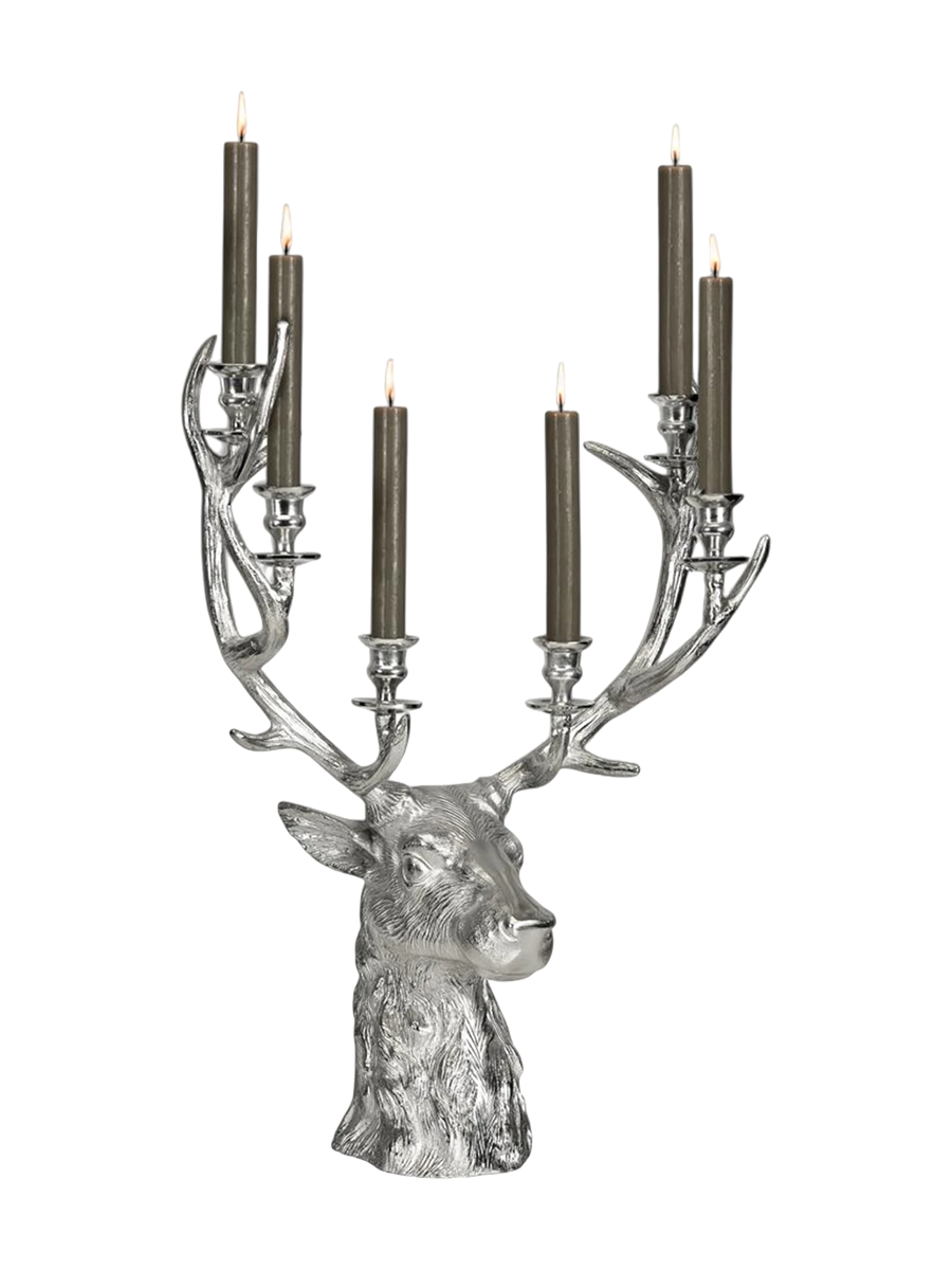 
XL Premium Candle Holder "Stag Richard" for Six Taper Candles