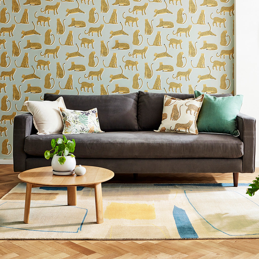 
Tapis en laine design « Composition » - tufté à la main - 120 x 180 cm / Boucle Papaye