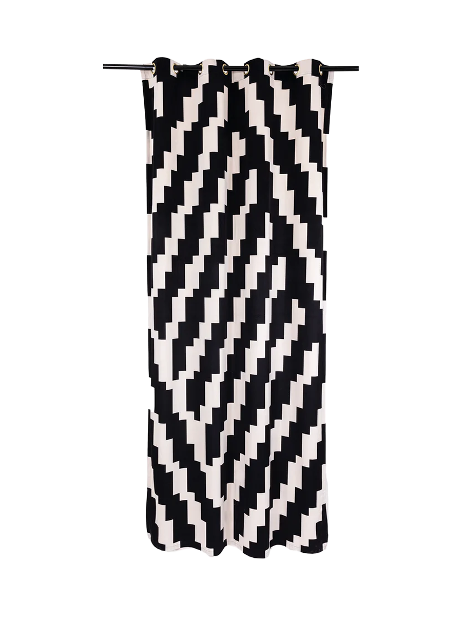 
"Toiletpaper Zig-Zag" Design Shower Curtain