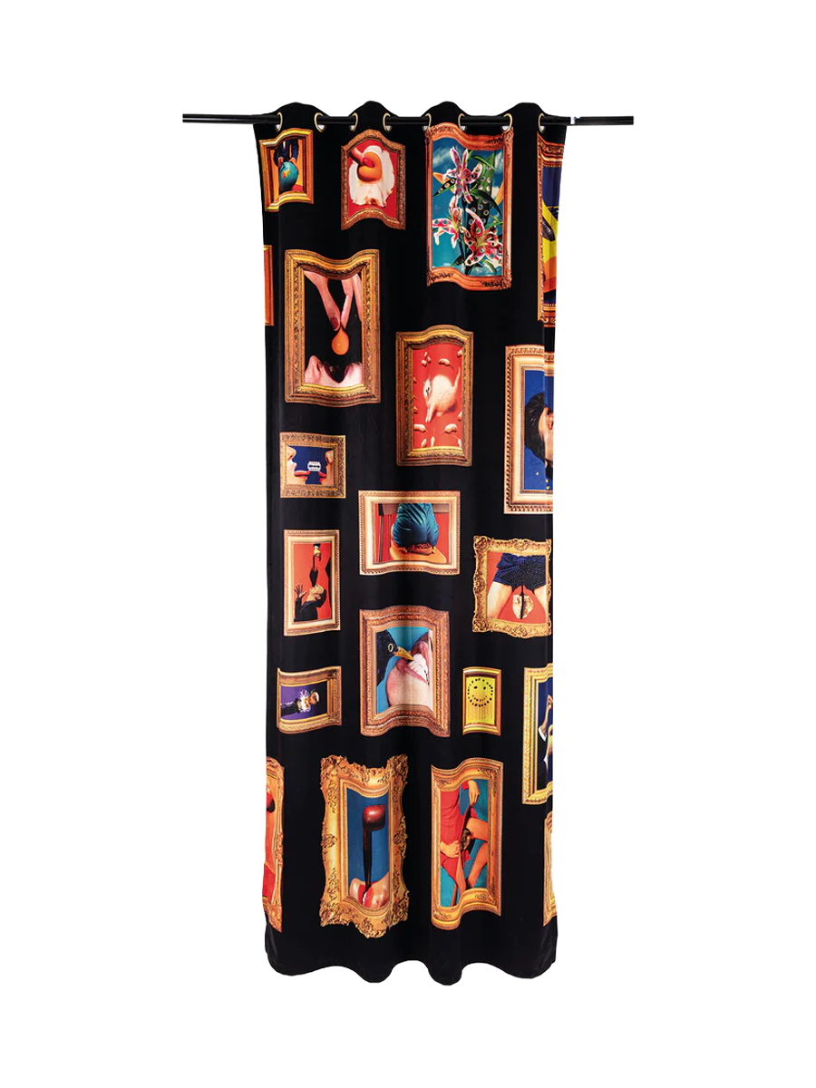 
Designer Shower Curtain "Toiletpaper Frames" - Right