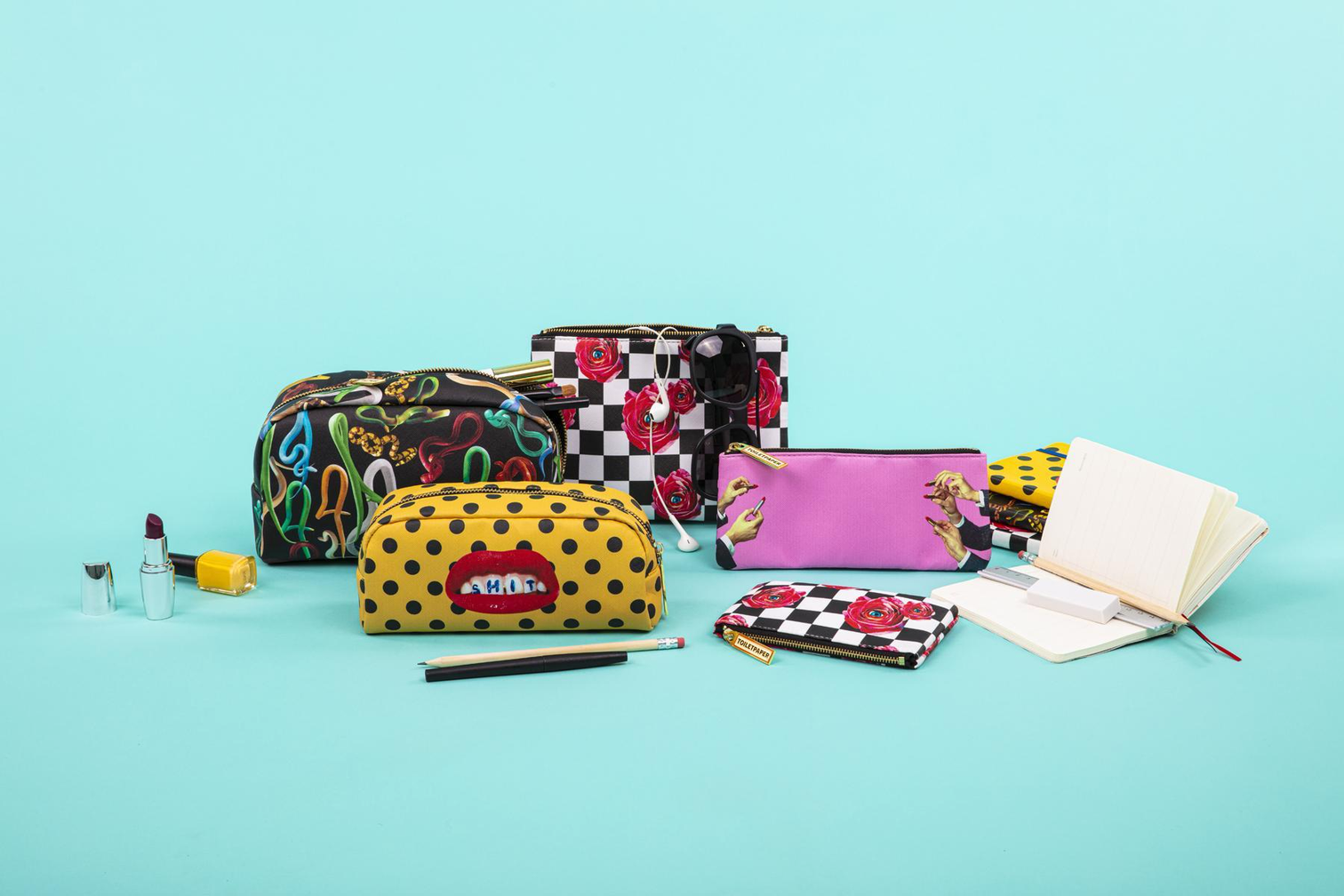 
Trousse à crayons design « Toiletpaper Lipsticks Pink »