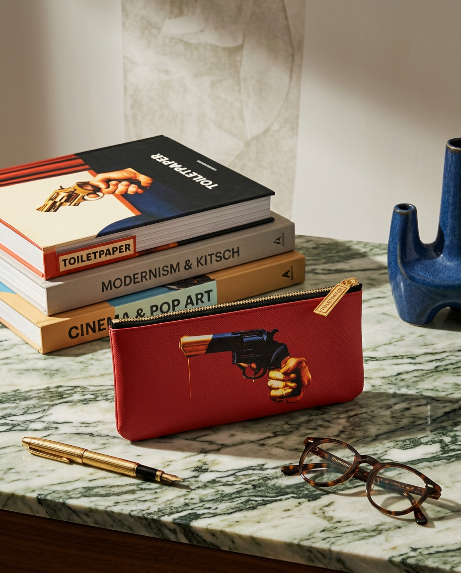 
Trousse design « Toiletpaper Revolver »
