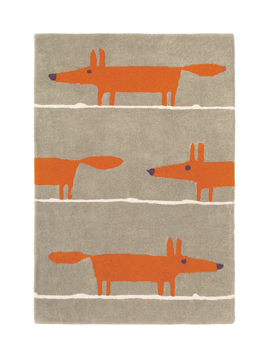 
Tapis design « Mr. Fox » – tufté à la main, 100 % pure laine vierge - 120 x 180 cm / Cannelle
