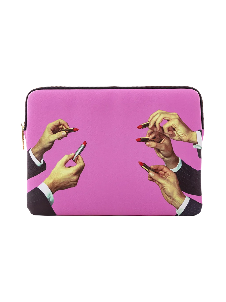 
Housse d'ordinateur portable « Toiletpaper Lipsticks Pink »