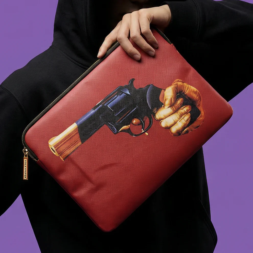 
Housse de protection pour ordinateur portable "Toiletpaper Revolver"