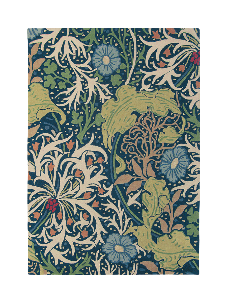
Tapis design « Seaweed » – tufté à la main, 97 % pure laine vierge - 140 x 200 cm / Encre