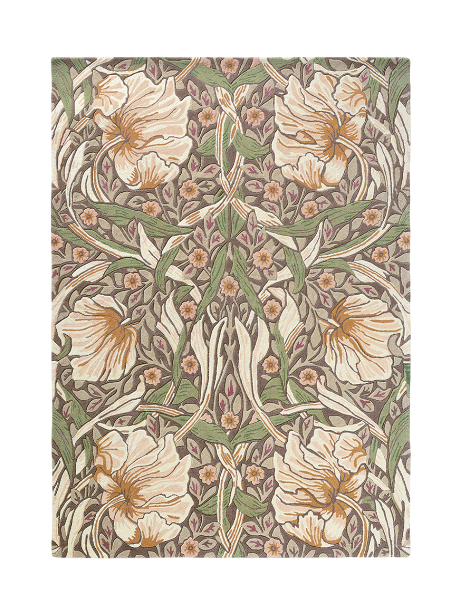 
Tapis design « Pimpernel » – tufté main, 100 % pure laine vierge - 170 x 240 cm / Aubergine