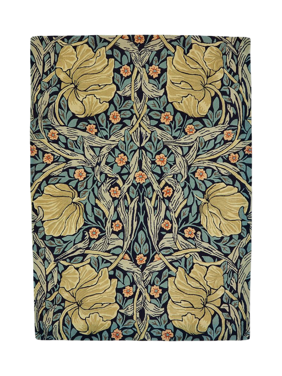 
Tapis design « Pimpernel » – tufté main, 100 % pure laine vierge - 170 x 240 cm / Indigo