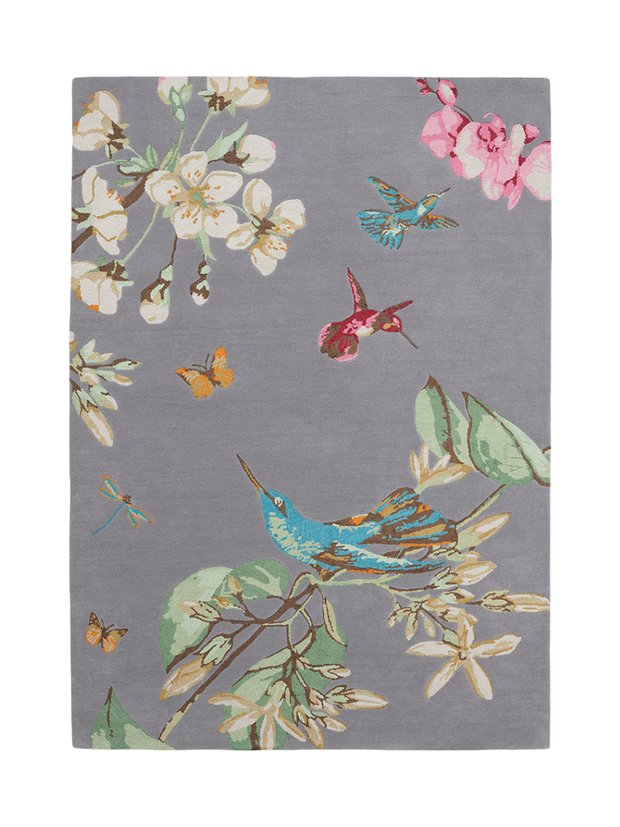 
Tapis en laine tufté à la main « Hummingbird », différentes tailles - 120 x 180 cm / Gris