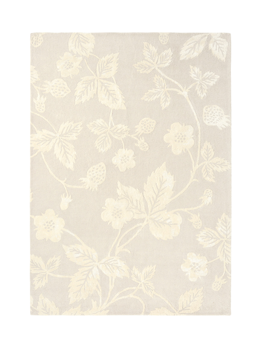 
Tapis design tufté à la main « Wild Strawberry », différentes tailles - 120 x 180 cm / Crème