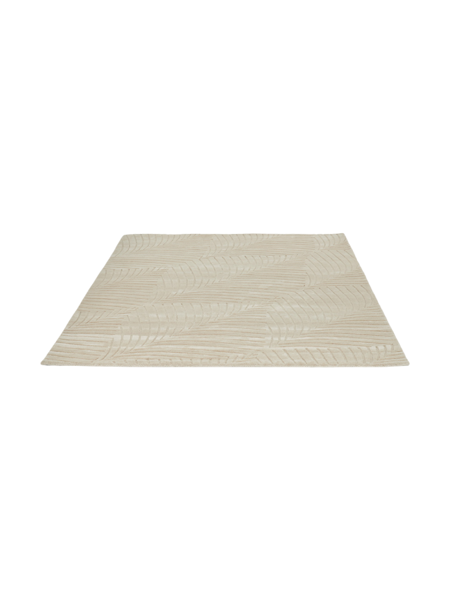 
Tapis design en laine tufté main « Folia », différentes tailles - 120 x 180 cm / Pierre