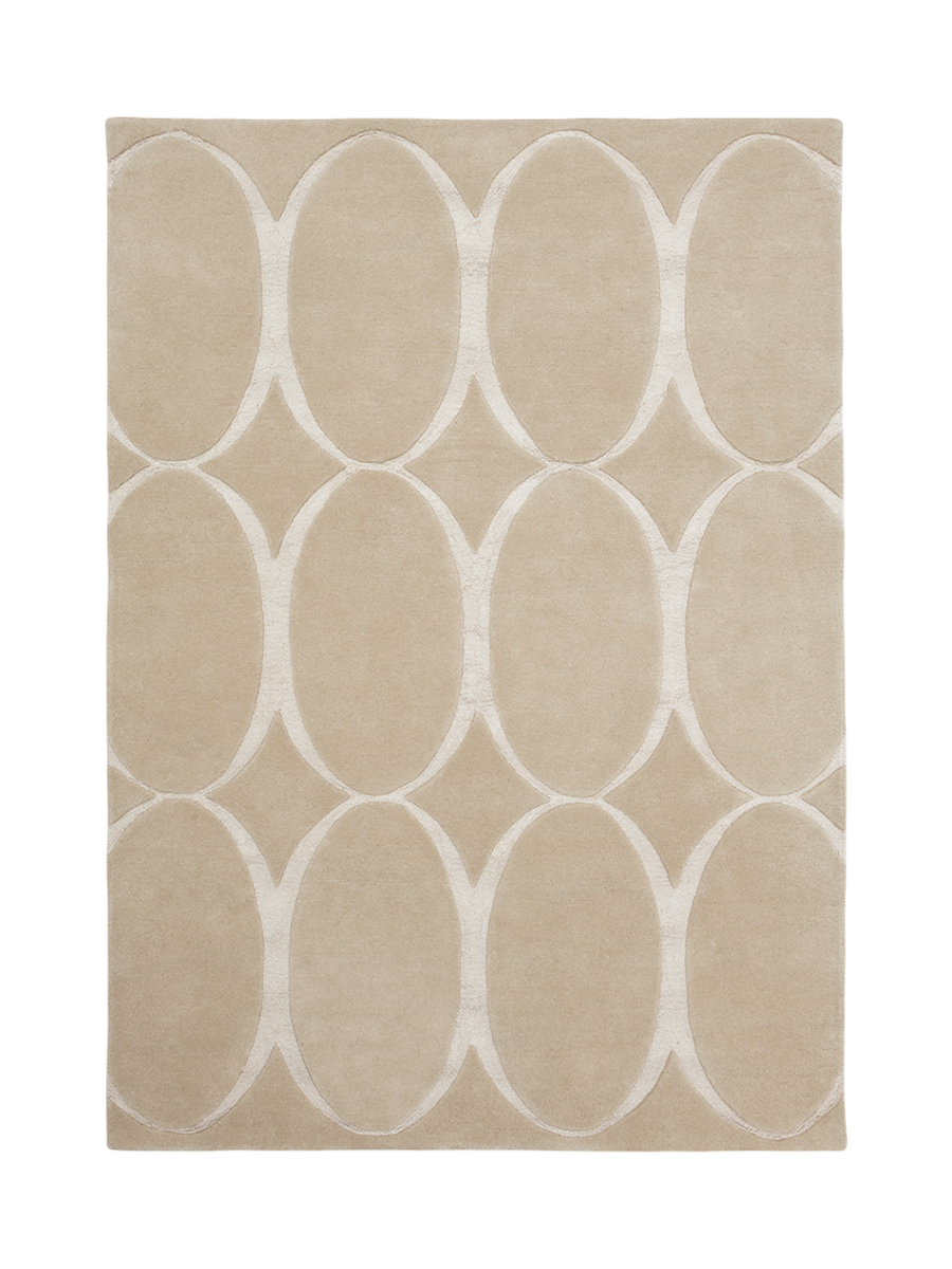 
Tapis design en laine tufté main « Renaissance », différentes tailles - 120 x 180 cm / Beige