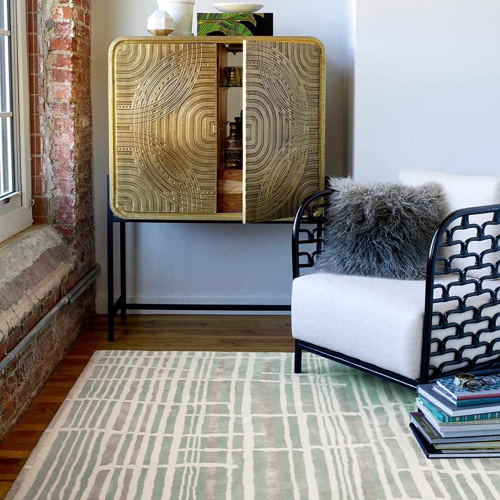 
Designer Rug "Tortoiseshell Stripe" - hand-tufted - 120 x 180 cm